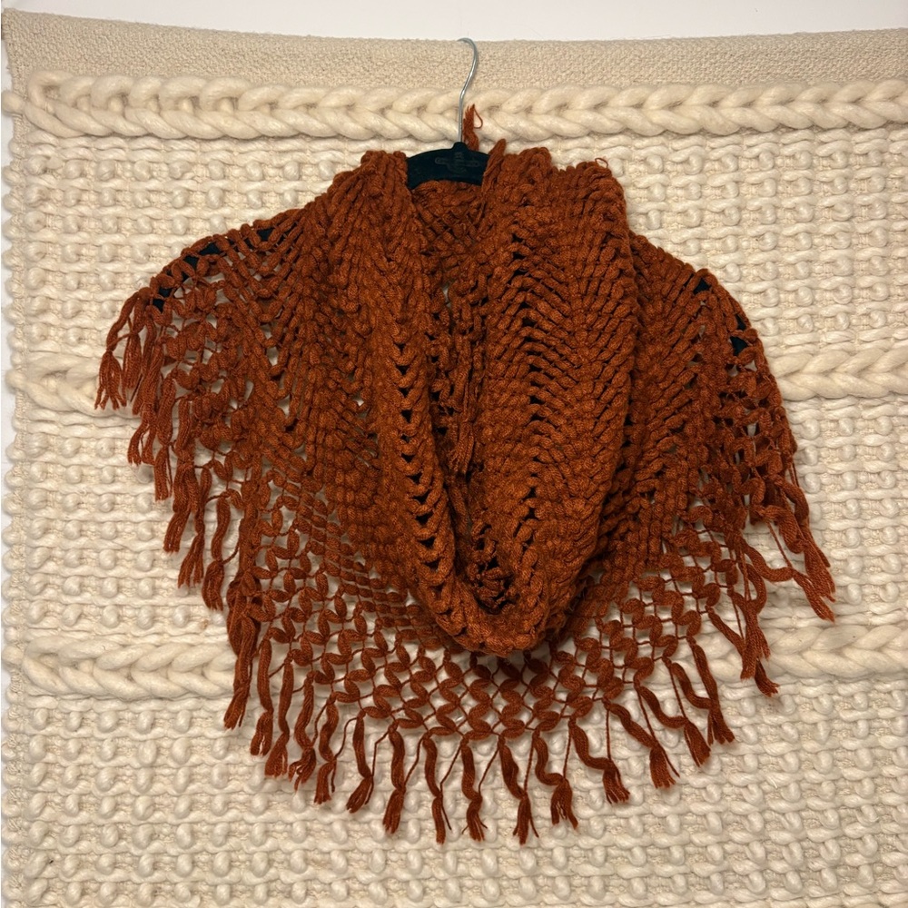 Knitted Scarf Burnt Orange